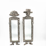 Espejos Catrines de hojalata repujada