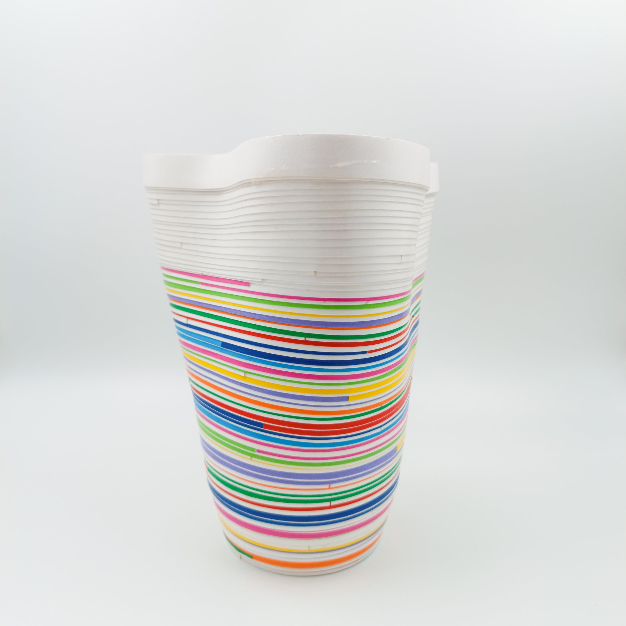 Florero Trébol - Colección artesanal de papel reciclado