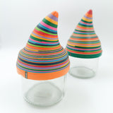 Jars with serpentine lids - Handmade Recycled Paper Collection