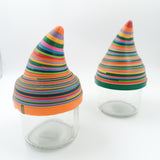 Jars with serpentine lids - Handmade Recycled Paper Collection