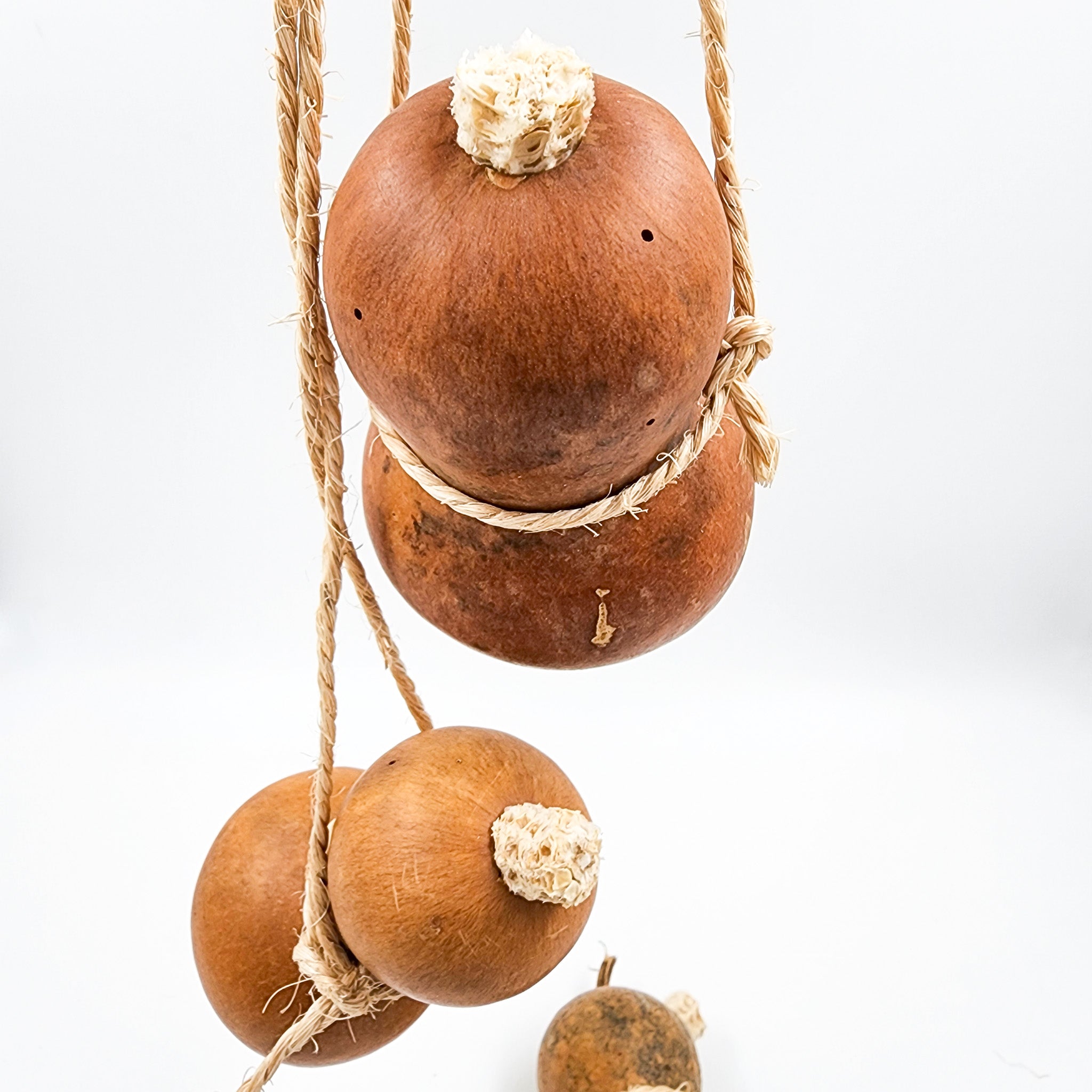 Guaje para agua con asa de henequén