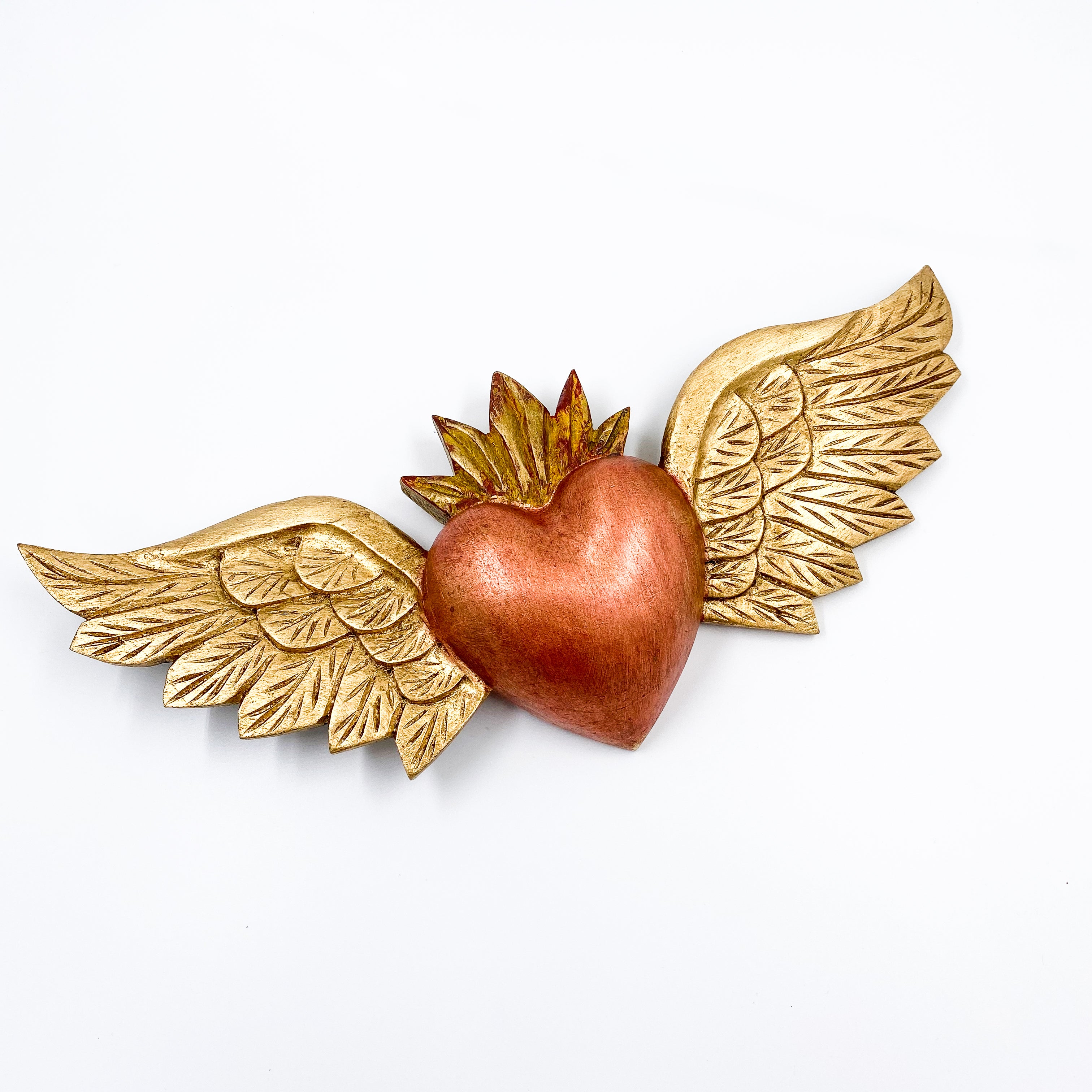 Corazón de Madera Milagroso - Amor, Protección, Artesanía Mexicana