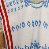 Huipil de Oaxaca - para niña color blanco con brocados azules