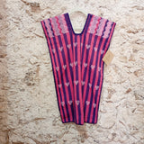 Huipil de Oaxaca - para niña color morado y rosa con corazones
