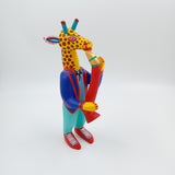 Alebrije jirafa con saxofón - San Martín Tilcajete