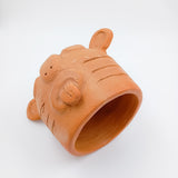 Lámpara artesanal de barro - Carita Juguetona