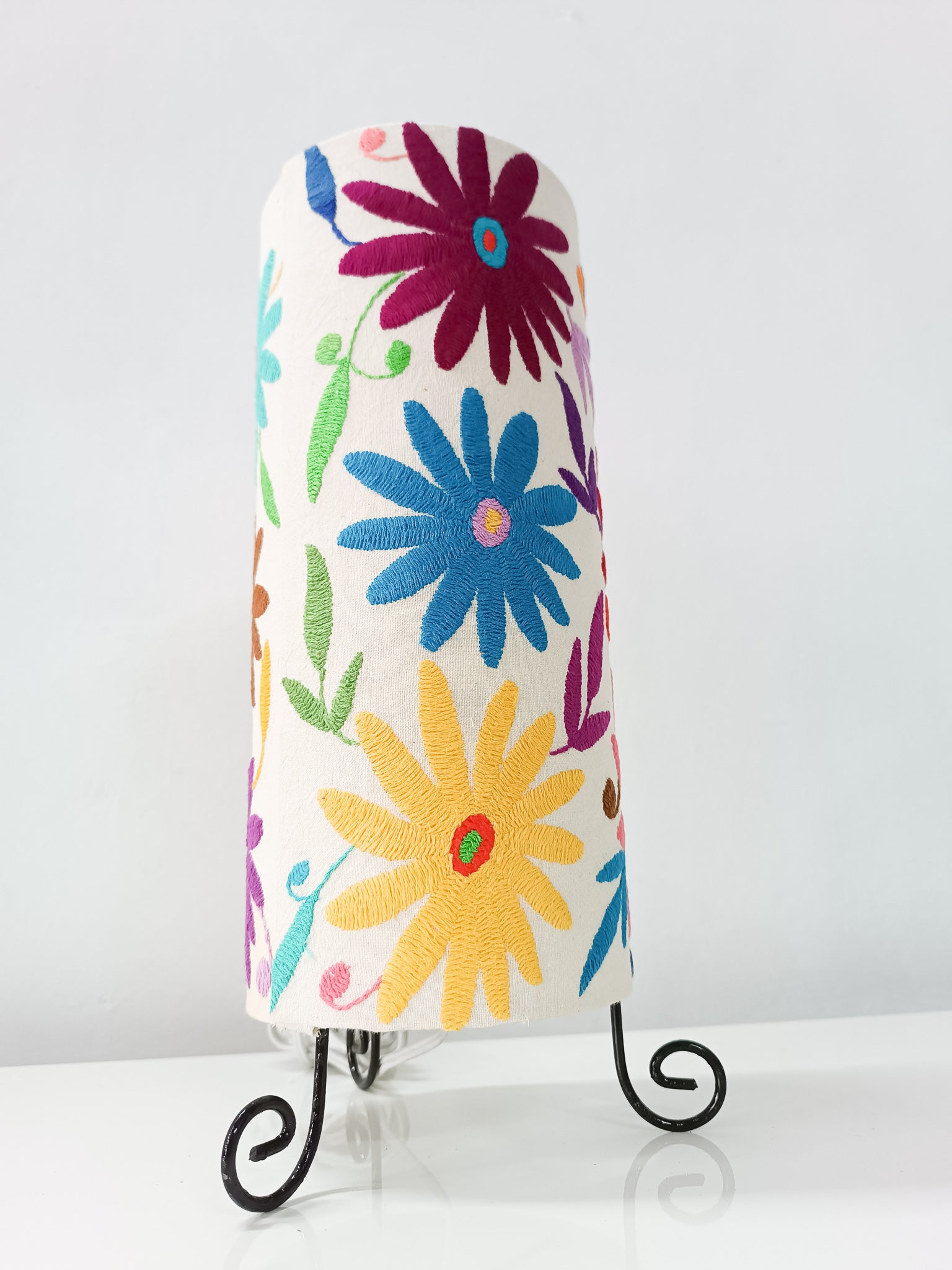 Lamp with Tenango embroidery