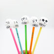 Pencils with cardboard figures