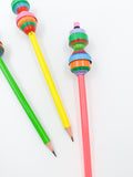 Pencils with streamers - Handmade Recycled Paper Collection