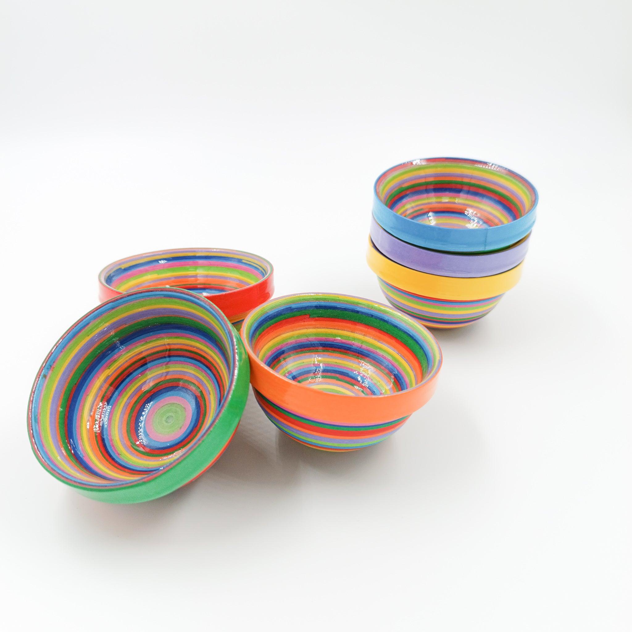 Mezcaleros set de 6 - Colección artesanal de papel reciclado