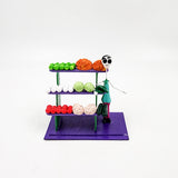 Mini oficios: La Frutería - papel maché y alambre