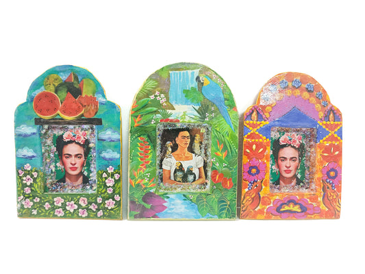 Nichos de Frida Kahlo de cartón
