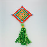 Ojos de Dios artesanales - protección y tradición Huichol