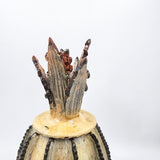 Piña de barro vidriado - Beige