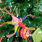 Estrellas de ixtle para árbol de navidad