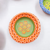 Small hand-painted clay plate