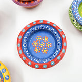 Small hand-painted clay plate