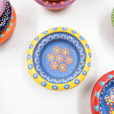 Small hand-painted clay plate