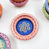 Small hand-painted clay plate