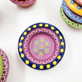 Small hand-painted clay plate