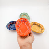 Plato ovalado mini capulineado de Michoacán