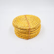 Set of 6 handcrafted henequen coasters