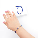 Pulsera de talavera con cordón de nylon ajustable