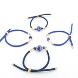 Pulsera de talavera con cordón de nylon ajustable