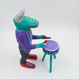 Alebrije rana con tambor - San Martín Tilcajete