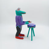 Alebrije rana con tambor - San Martín Tilcajete