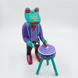 Alebrije rana con tambor - San Martín Tilcajete