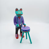 Alebrije rana con tambor - San Martín Tilcajete