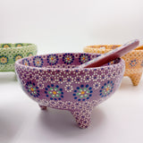 Salsera de barro capulineado - bowl artesanal
