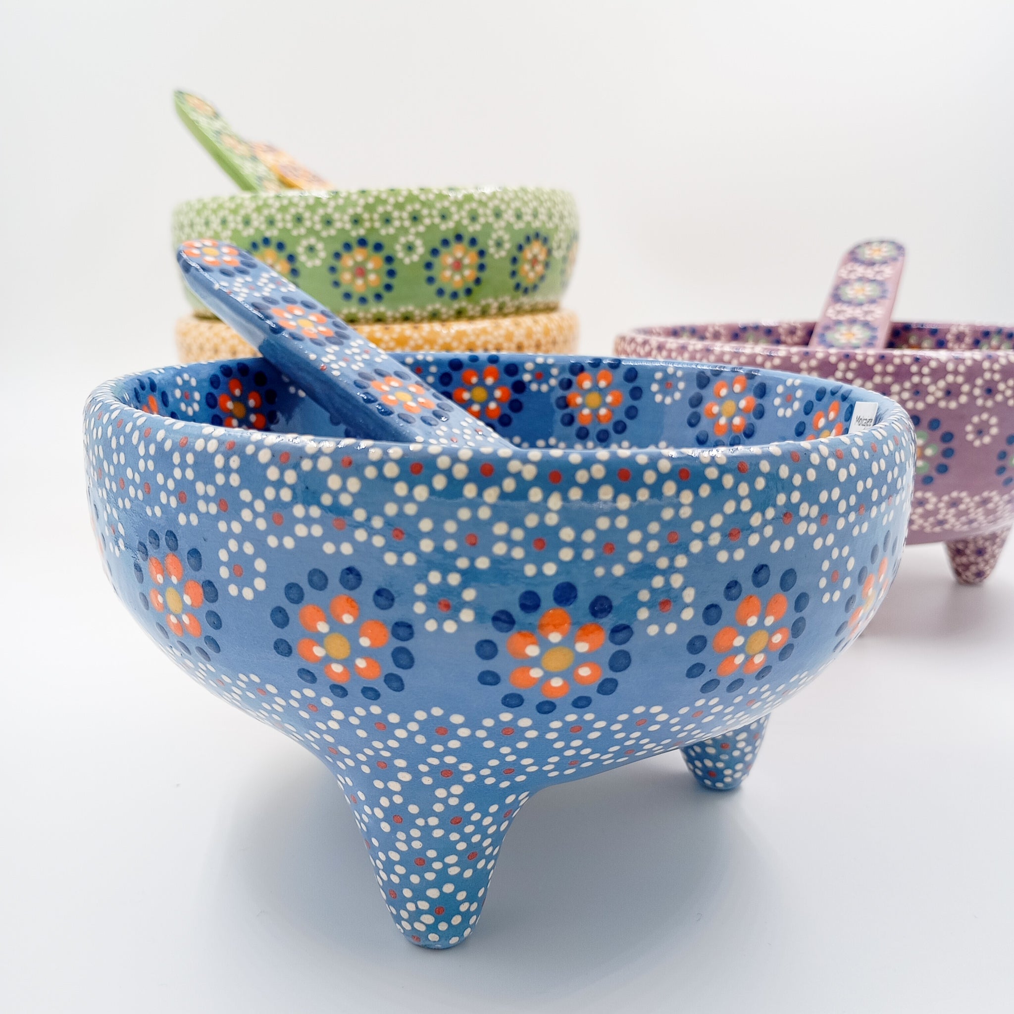 Salsera de barro capulineado - bowl artesanal