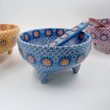 Salsera de barro capulineado - bowl artesanal