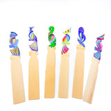 Wooden Book Separators with Hand Painted Alebrijes