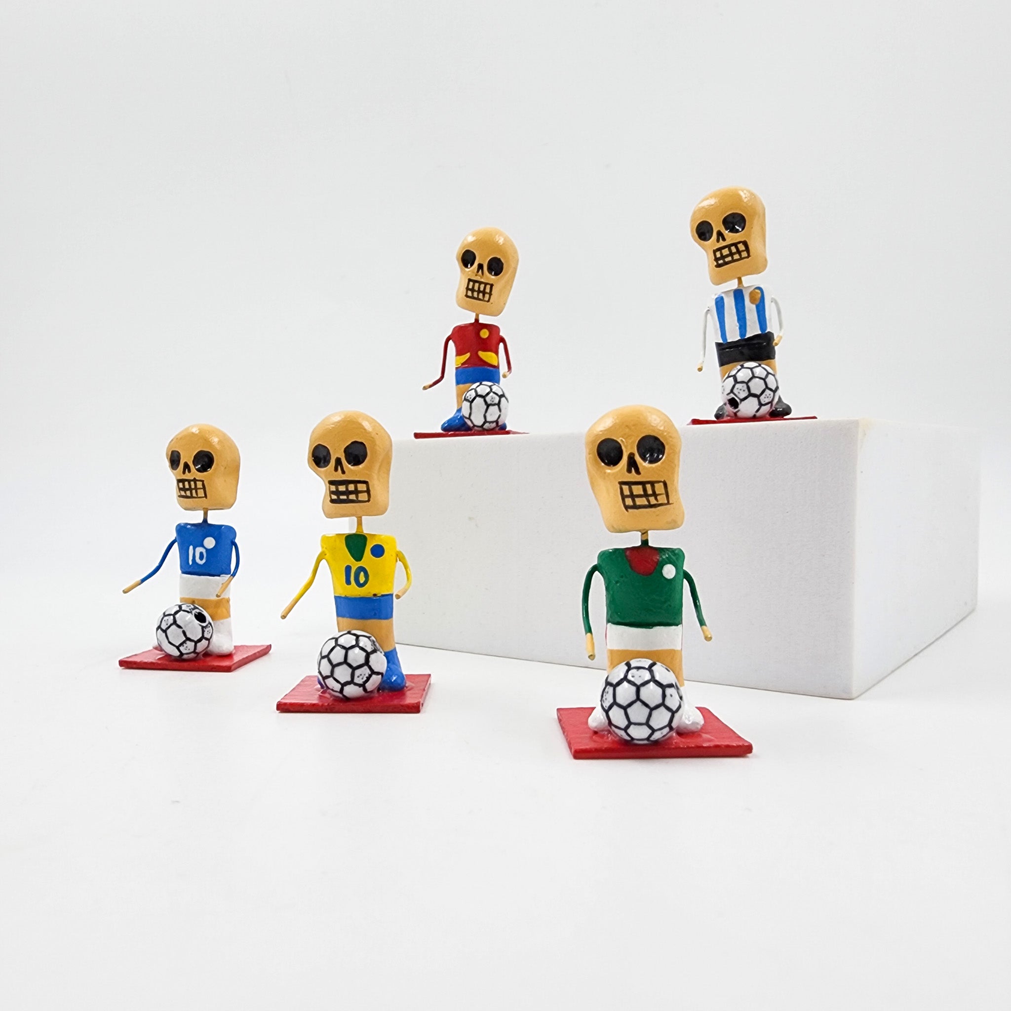 Set de 5 mini calaquitas futboleras – Mundial 2026