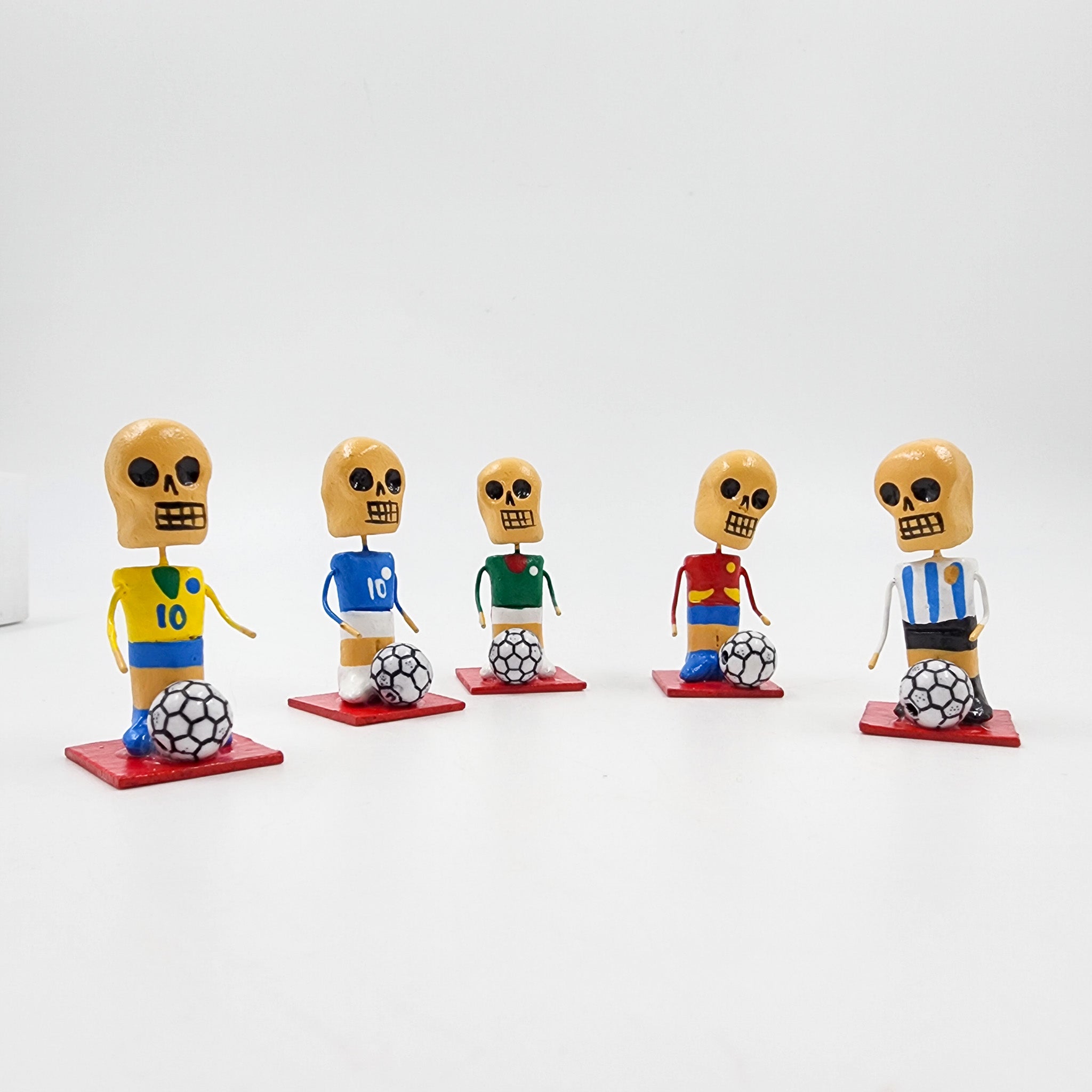 Set de 5 mini calaquitas futboleras – Mundial 2026