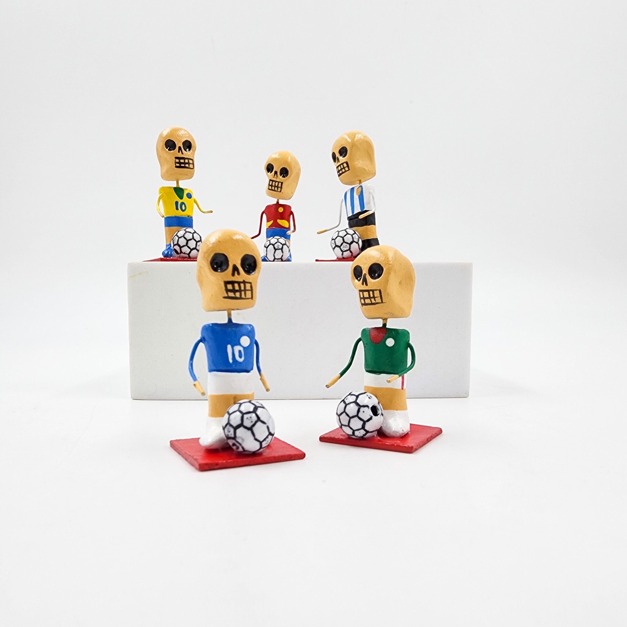 Set de 5 mini calaquitas futboleras – Mundial 2026
