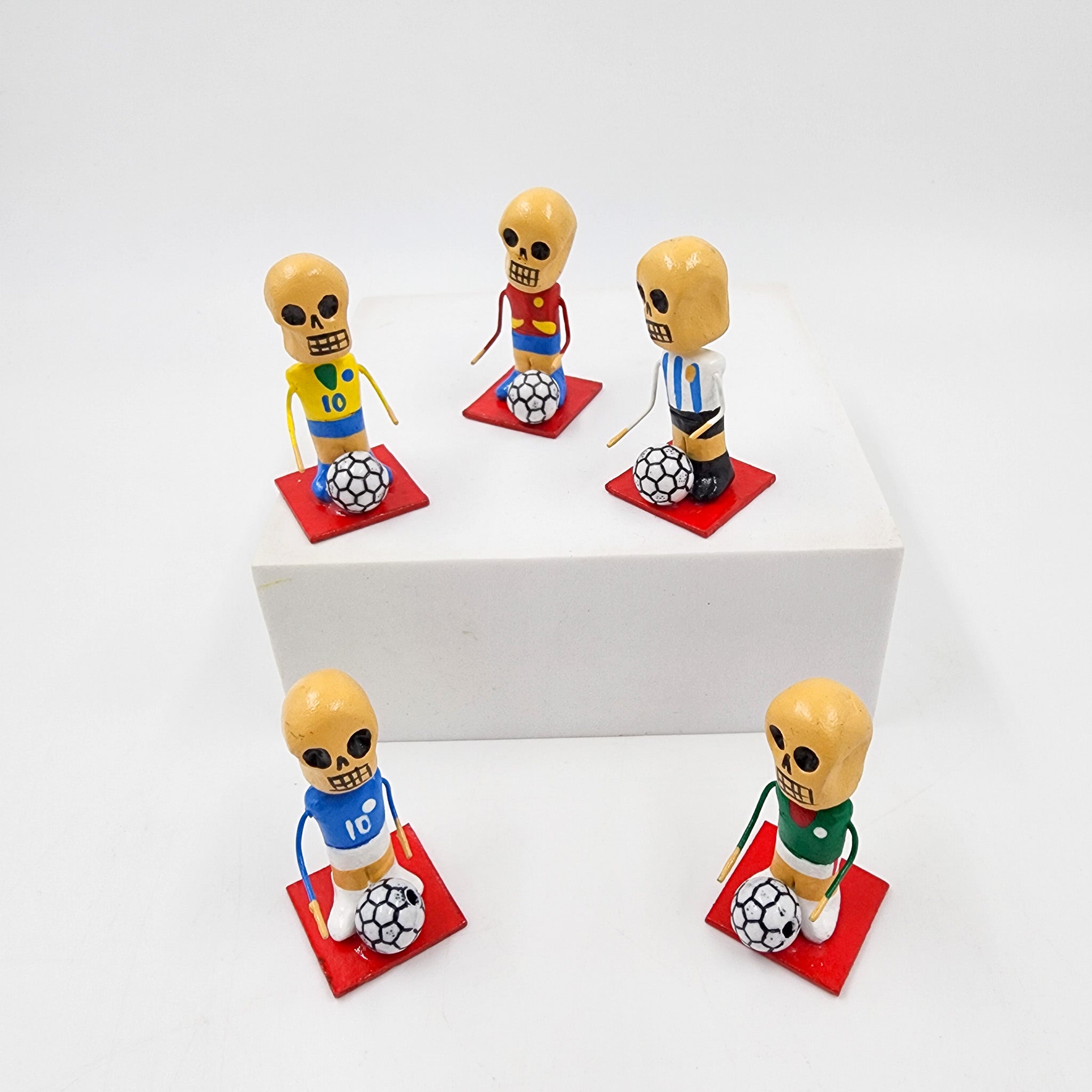 Set de 5 mini calaquitas futboleras – Mundial 2026