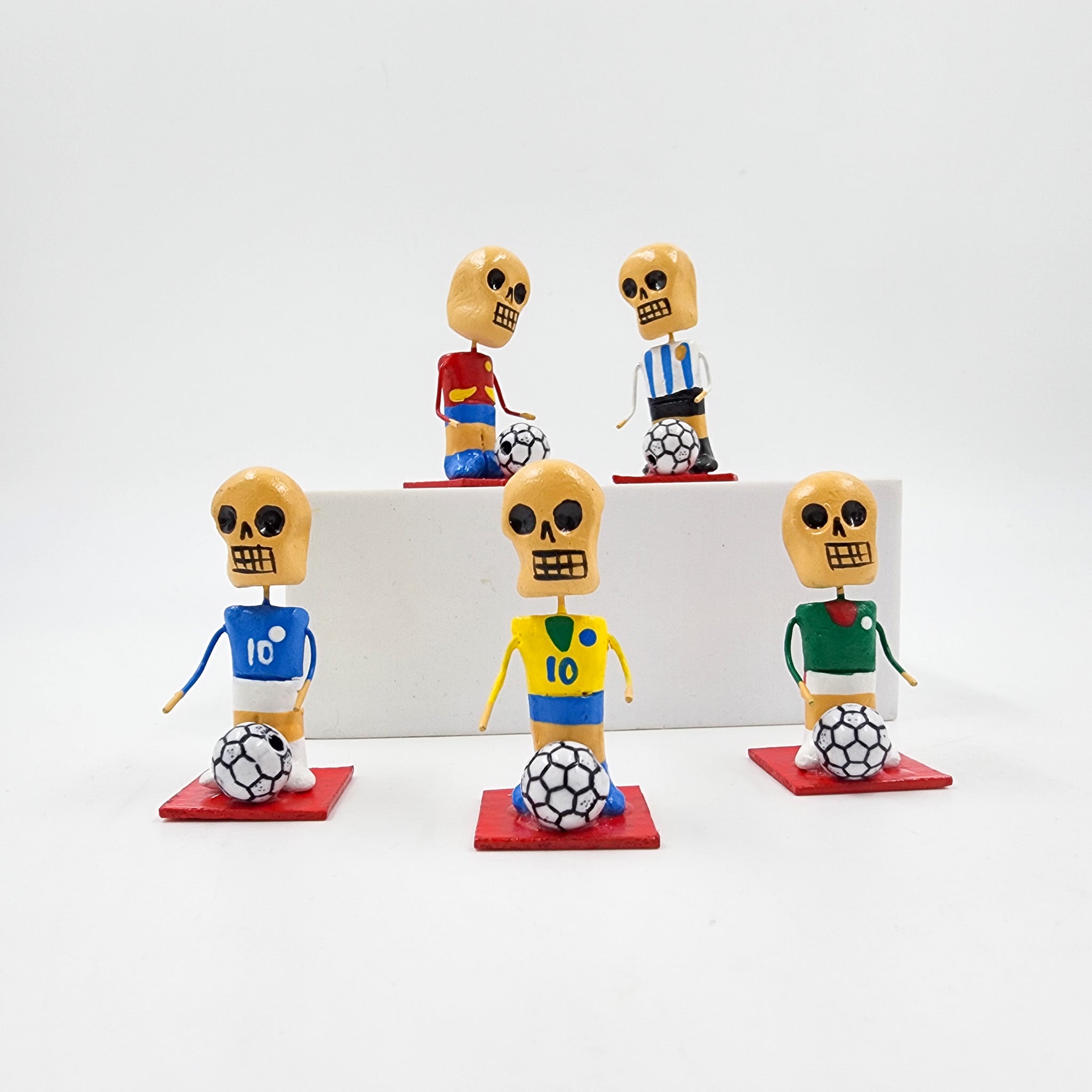 Set de 5 mini calaquitas futboleras – Mundial 2026