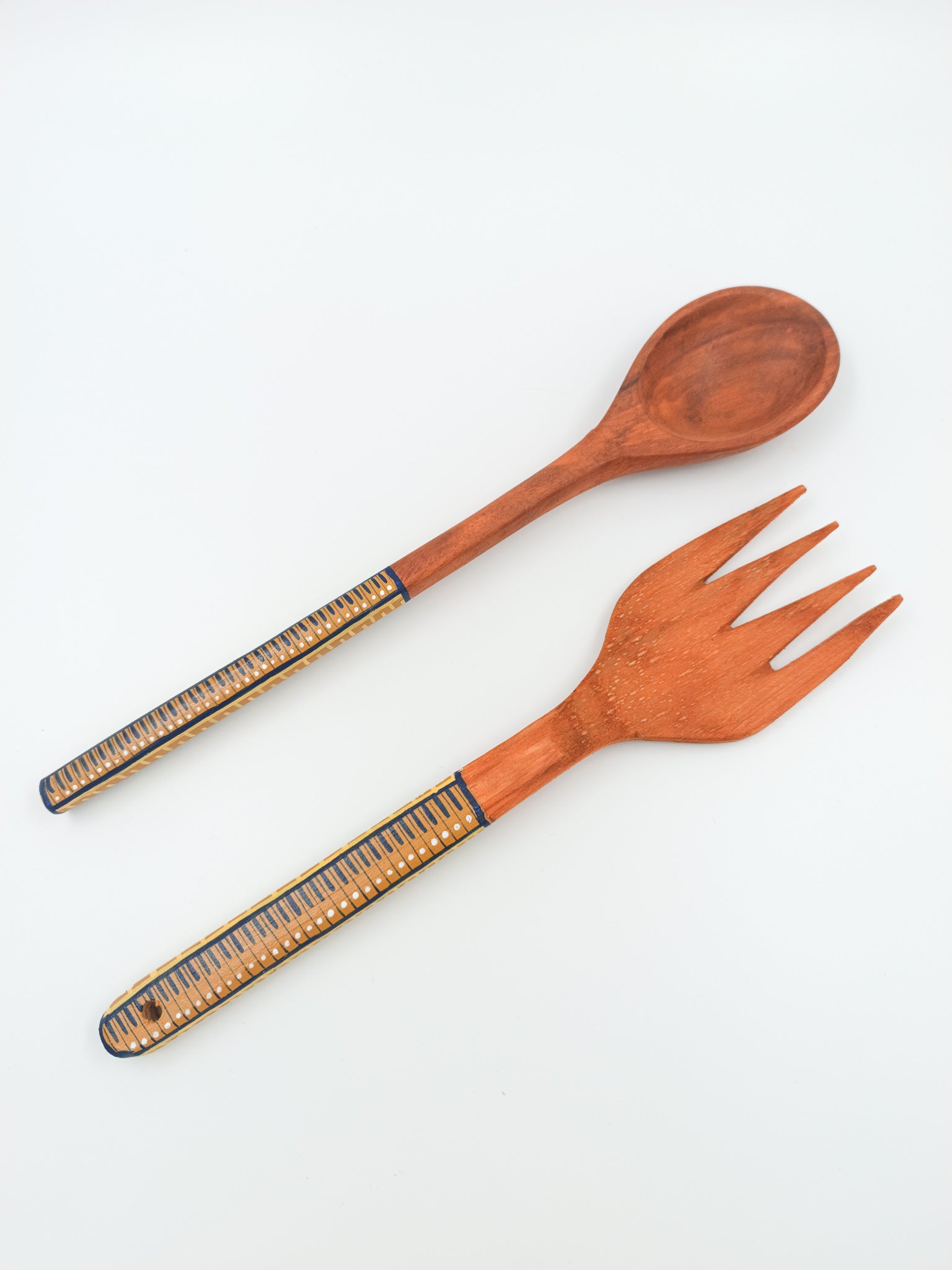 Set de utensilios de cocina en cedro de ocre - Alebrije