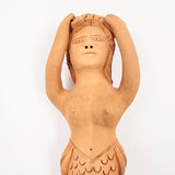 Sirena de barro rojo