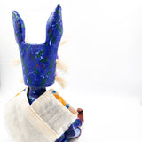Tecuán azul articulado de cartón