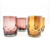 Hand-blown bubble glass tumblers -set of 2