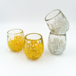 Blown glass tequila glasses