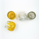 Blown glass tequila glasses