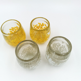 Blown glass tequila glasses