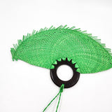 Small jipijapa fan with tzalam wood handle