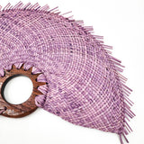 Small jipijapa fan with tzalam wood handle